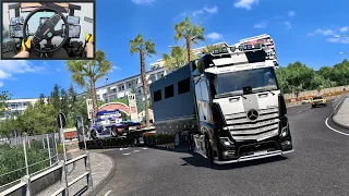 Mind-Blowing Gaming: Transporting  Racing Truck Through West Balkan - Euro Truck Simulator 2