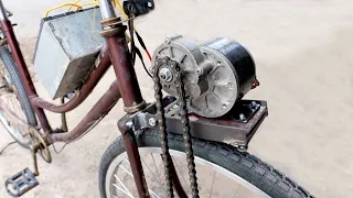 COMO HACER UNA BICICLETA ELECTRICA CON CADENA DE MOTO