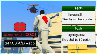 I Baited 347 KD Griefers 2v1 To Destroy My Cargo on GTA 5 Online (Instant Regret)