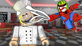 SPIDERMAN vs PAPA PIZZA In Roblox...