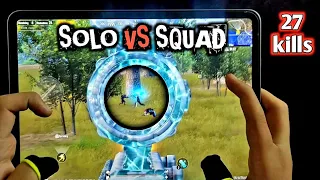 IPAD PRO M1 CHIP 90 FPS | ARABIC LOBBY SOLO VS SQUAD PUBG MOBILE 4-FINGERS CLAW HANDCAM GAMEPLAY