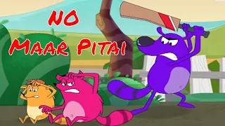 No Maar Pitai Ep - 77 - Pyaar Mohabbat Happy Lucky - Hindi Animated Cartoon Show - Zee Kids