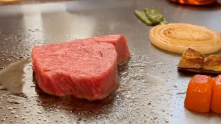 A5 Kobe Beef Steak - Most famous Wagyu in the world / Teppanyaki at Ginza Tokyo Japan