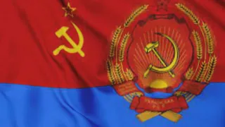 Ukrainian Soviet Socialist Republic Flag Waving Animation / free 4k stock footage