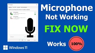 Microphone Not Working Windows 11 [Fix] | Mic Not Working Problem In Windows 11