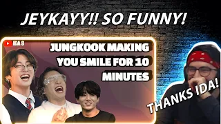 Oh my god!! - Jungkook making you smile for 10 minutes | Reaction