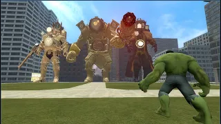 EVOLUTION OF NEW UPGRADED CLOCKMAN FIGHT HULK - SKIBIDI TOILET in Garry's Mod !