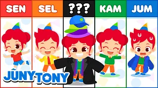 Baju Berwarna Pelangi 🌈 | Pakaian Warna-Warni | Lagu Anak Anak | JunyTony Bahasa Indonesia