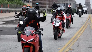 ⁠RAW “We Ride As One” Ducati Austin ride! @ducati #ducaticorse #werideasone #ducatipanigale