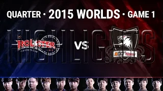 KT ROLSTER vs KOO TIGERS Highlights Quarter-Final Game 1 S5 LoL World Championship 2015