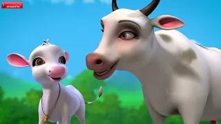 ఆవు మరియు దూడ పాట - Cow Song | Telugu Rhymes for Children | Infobells