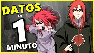 🍥 DATOS DE KARIN UZUMAKI EN 1 MINUTO 🕜