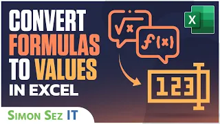 Convert Formulas to Values in Excel