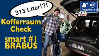 Kofferraum-Check: smart #1 Brabus - was passt in den Kofferraum? Fahrrad? Leiter? Koffer? Taschen?