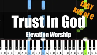 [Synthesia] Elevation Worship - Trust In God (Key of C) - Piano Easy Tutorial