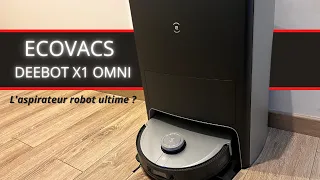 Je teste le robot aspirateur le plus performant !! ÉNORME : ECOVACS DEEBOT X1 OMNI