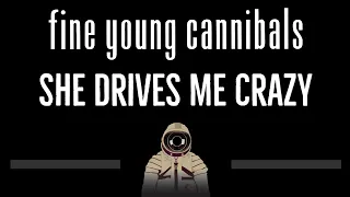 Fine Young Cannibals • She Drives Me Crazy (CC) 🎤 [Karaoke] [Instrumental Lyrics]