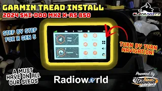 Garmin GPS on a Ski-Doo Snowmobile! | How To Install on a Rev Gen 5 | Get Yours From RadioWorld.ca