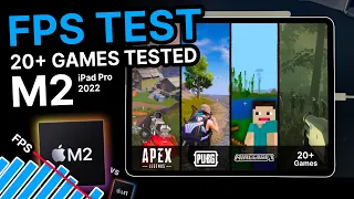 Is the M2 better than the M1? iPad Pro M2 12,9" FPS TEST 20+ Games | M1 vs M2 Gaming test