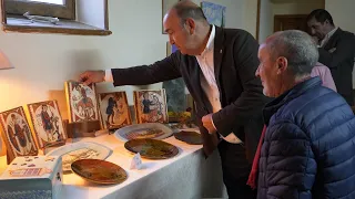 Miguel Ángel de Vicente inaugura las exposiciones en Moral de Hornuez, Boceguillas y Ceguilla