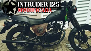 INTRUDER 125 MODIFICADA DANDO UM ROLE!