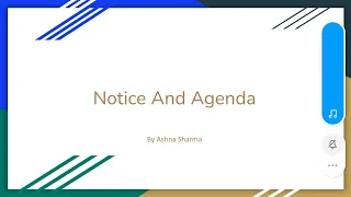 Notice,Agenda and Minutes