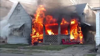 Newark Ohio Fire Department working house fire 232 S Williams incident command with audio