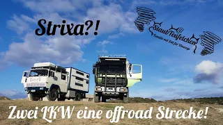 [18] Strixa und Staubteufelchen: Zwei LKW eine offroad Strecke! /Spanien