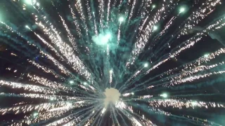 Drone Flying through Fireworks! 4th of July!