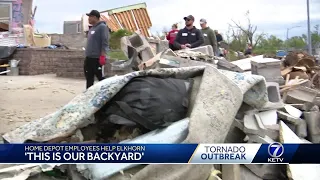 'This is our backyard': Home Depot helps tornado cleanup effort