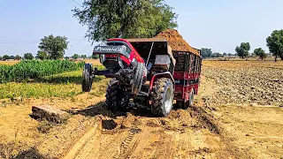 MAHINDRA 555 DI की इस खड़ी चढ़ाई ऐसी पावर देख कर मैं तो दंग रह गया MAHINDRA 555 DI FULL LODING