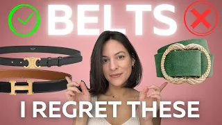 MY BELT COLLECTION: Favorites and my biggest REGRET!