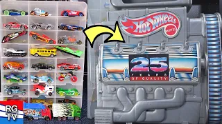 Filling a 25th Anniversary Hot Wheels Car Storage Container RGTV