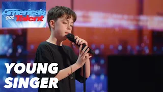 12-year-old Alfie Andrews receives a STANDING OVATION for "Hold My Hand" | Auditions | AGT 2023