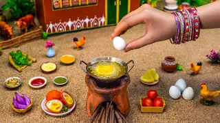 Miniature Egg Bonda | Egg Pakoda Recipe | Tiny Foodkey | Indian Anda Recipe | How To Make Egg Bajji