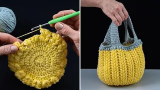 How to crochet a cute mini bag quickly and easily!