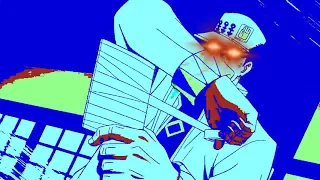 Jotaro wraps photo greenscreen (bluescreen)