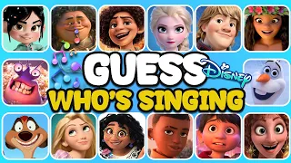🎙️Guess Who's Singing! Disney Edition 2024👸🏻🏰👑 Moana, Elsa, Peppa, Mirabel, Miguel, Ariel, Pinocchio