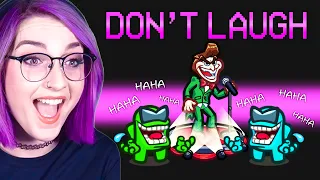 Playing the *NEW* TRY NOT TO LAUGH MOD in Among Us!