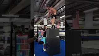 60” box jump (5 feet)… wait for the end 🤣 #shorts