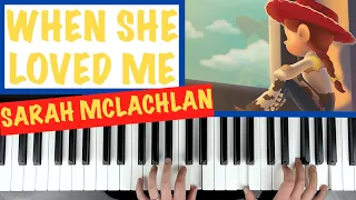 How to play WHEN SHE LOVED ME - Sarah McLachlan (Toy Story 2) Piano Chords Tutorial