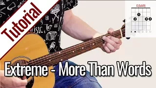 Extreme - More Than Words | Gitarren Tutorial Deutsch