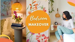 Small Bedroom Makeover With No Furniture! Bedroom Wall Decoration Ideas | Budget-Friendly DIYs