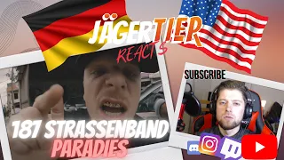 AMERICAN REACTS TO GERMAN RAP!! 187 STRASSENBANDE - PARADIES