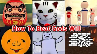 How To Beat Every Death Game In Roblox GODS WILL Canon Mode Full Walkthrough Tutorial