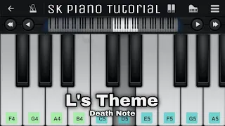 L's Theme - Death Note • Perfect Piano Cover • Easy Tutorial • How To Play