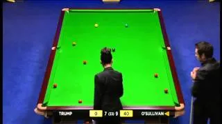 WSC 2013  RONNIE O'SULLIVAN vs JUDD TRUMP semifinal Frame17