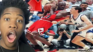 UNREAL FOOTWORK?!? Michael Jordan - Postup Powerhouse (Low Post to Mid Post Progressions) | REACTION