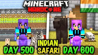 I Survived 600 Days In Indian Safari | Minecraft Hardcore