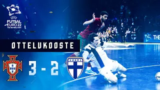 Highlights (2 min.) | Portugali–Suomi 3–2 | UEFA Futsal EURO 2022 | 31.1.2022